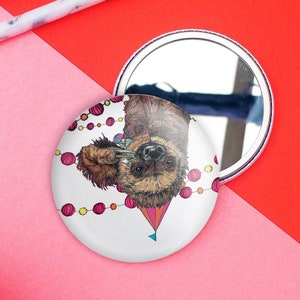 Party sloth pocket mirror