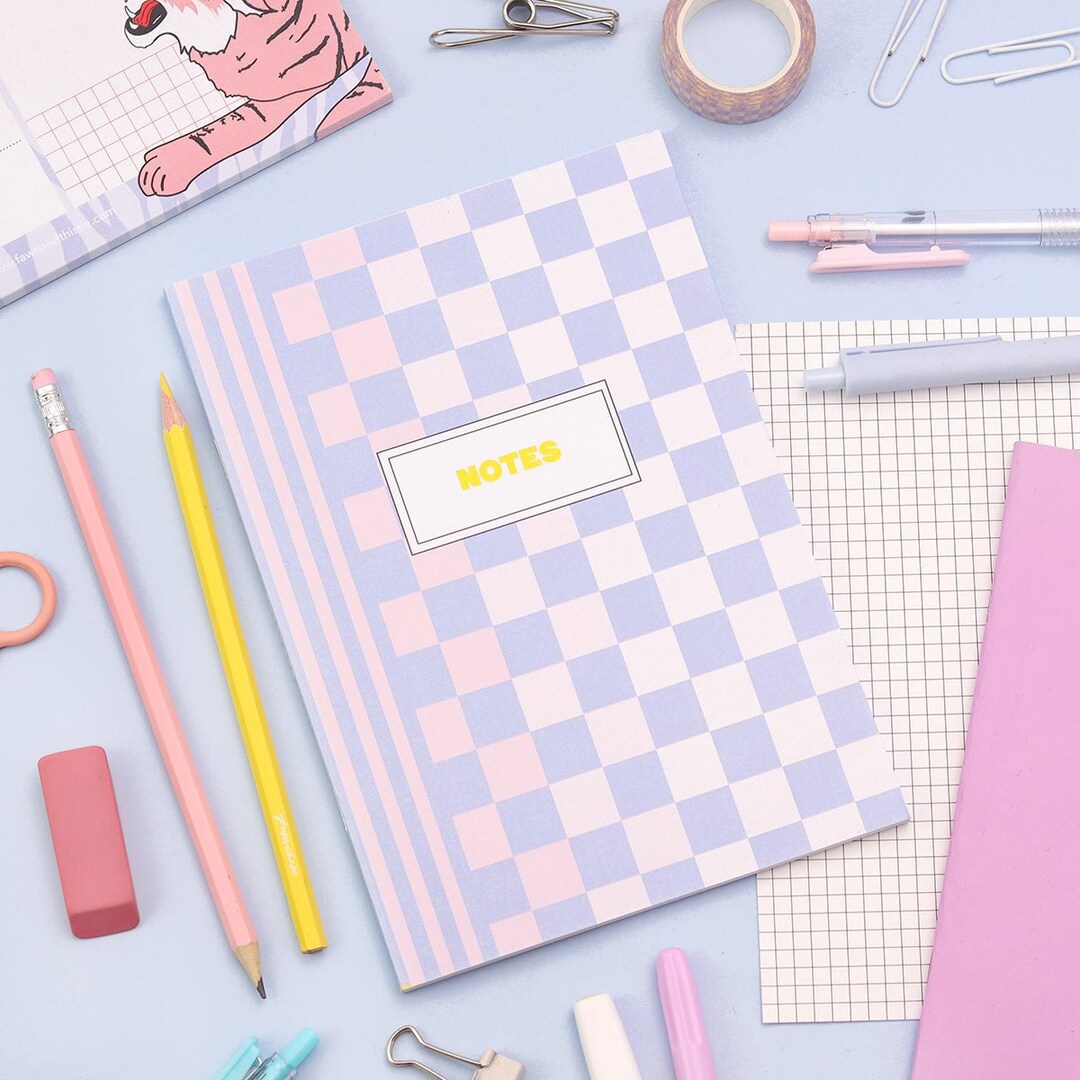 Lilac Check Bullet Grid Notebook Bullet Journalling Eco-friendly Gifts ...