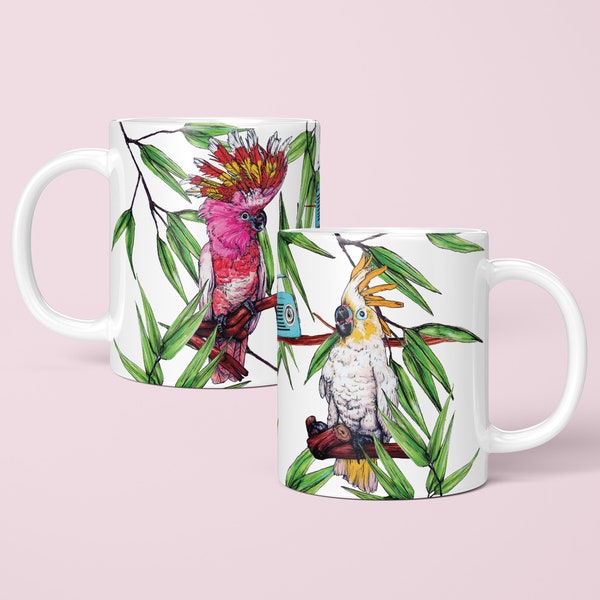 Party Cockatoos coffee mug