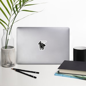 Laszlo & Nadja Bubble Free Stickers | Fleetwood Mac Bats What We Do in the Shadows