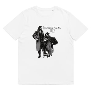 Laszlo & Nadja Bats T-Shirt | Organic Cotton Unisex Tshirt