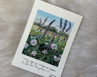 A través del prado *PINTURA ORIGINAL AL GOUACHE*