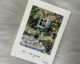 Tea in the garden *SMALL PRINT*