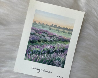 Calming lavender *SMALL ORIGINAL PAINTING*