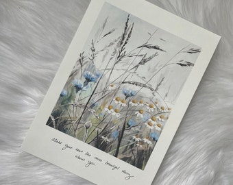Muted wildflowers *A4 PRINT*