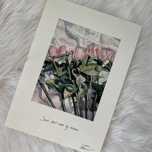 Pink rose stems *A4 PRINT*