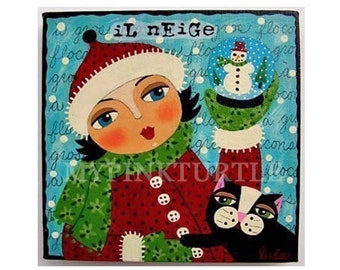 Black Cat Snow Globe - Etsy