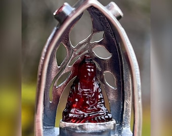 Mini-Shrine to Kwan Yin. Bodhisattva, Meditation, Enlightenment, Spiritual Awakening, Boho, Bohemian, Raw, Organic, Earthy, Buddhist
