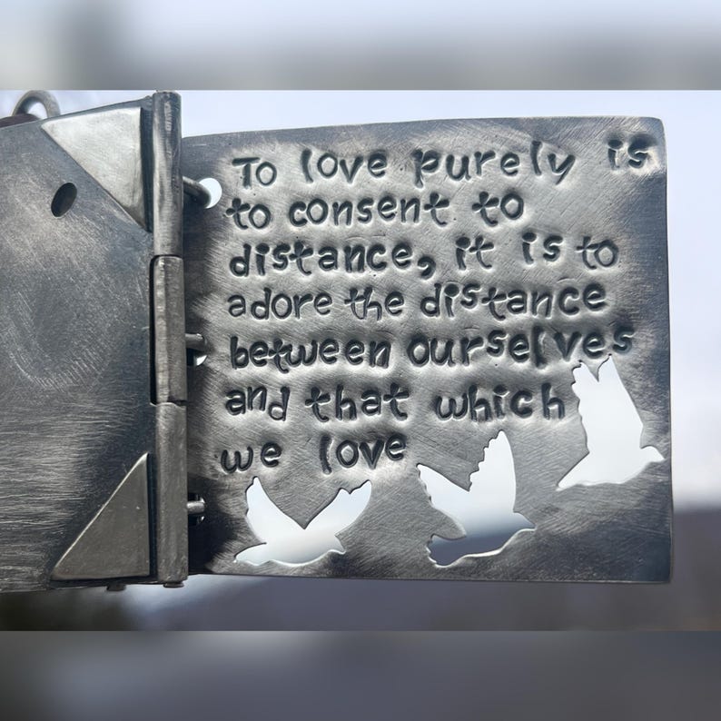 Simone Weil Book Locket. God, Enlightenment, Prayer, Spiritual, Wisdom, Friendship, Devotion, Cross, Sacrifice, Christianity, Bird. image 11