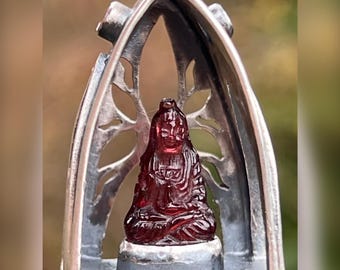 Mini-Shrine to Kwan Yin. Bodhisattva, Meditation, Enlightenment, Spiritual Awakening, Boho, Bohemian, Raw, Organic, Earthy, Buddhist