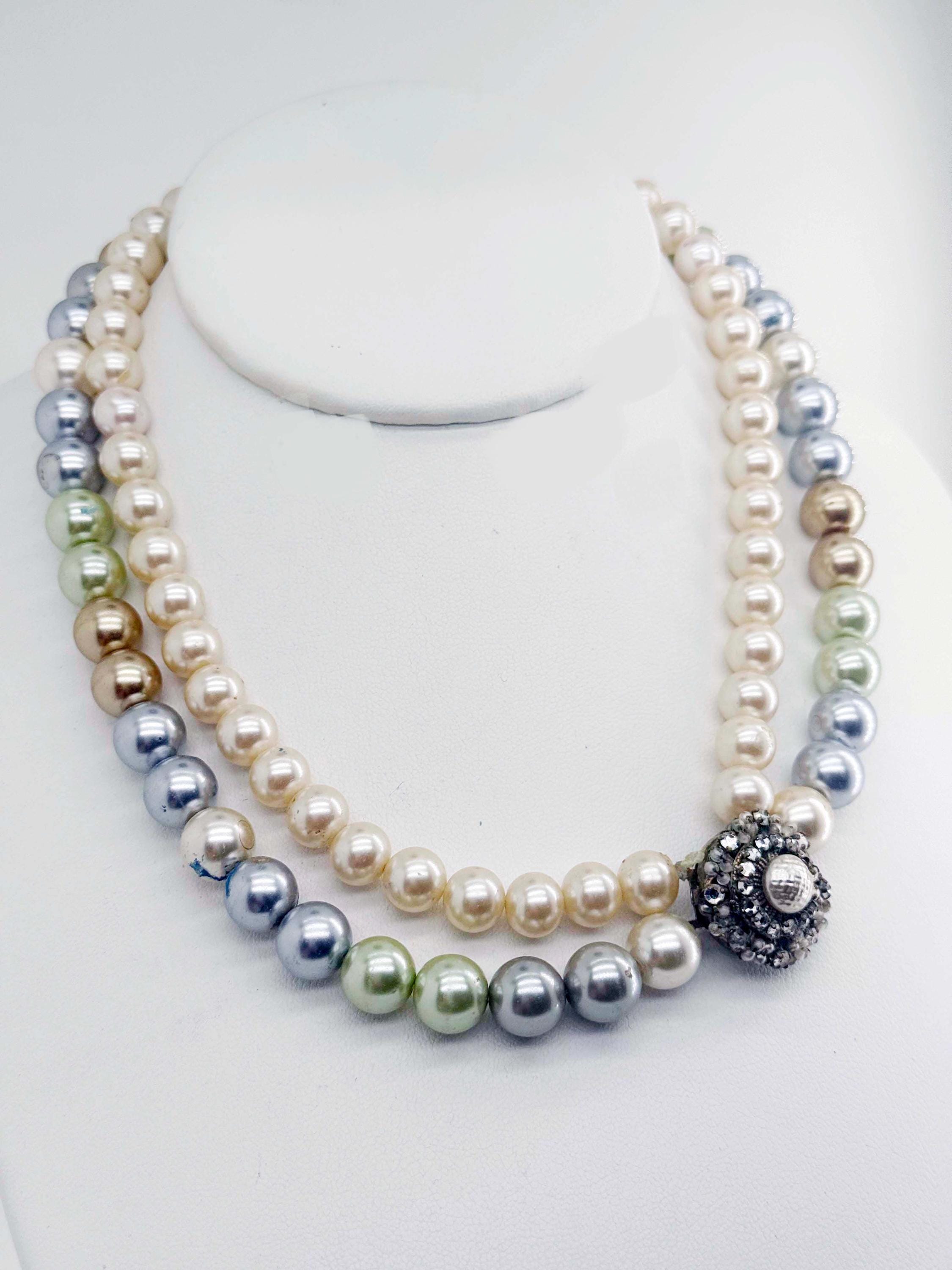 ミリアムハスケルガラスパールネックレス❣️ ミリアム・ハスケルのガラスパールネックレス - Etsy 日本