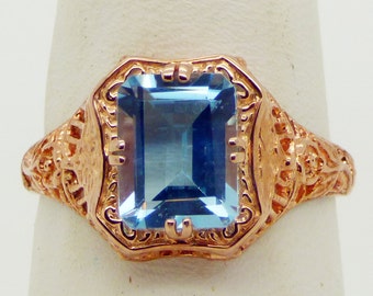 Rose Flower STERLING SILVER 925 Ring Floral Exclusive Design - ELIZ Jewelry and Gems