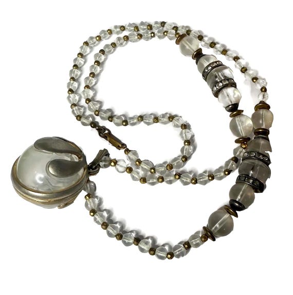 Miriam Haskell Plastic Orb Beaded Necklace View 2