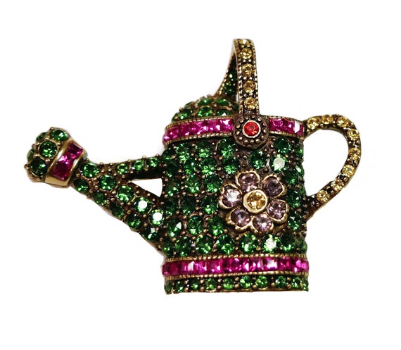 Heidi Daus Watering Can Brooch - image 1