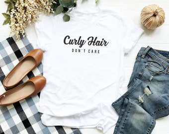 Curly Hair Shirt Etsy