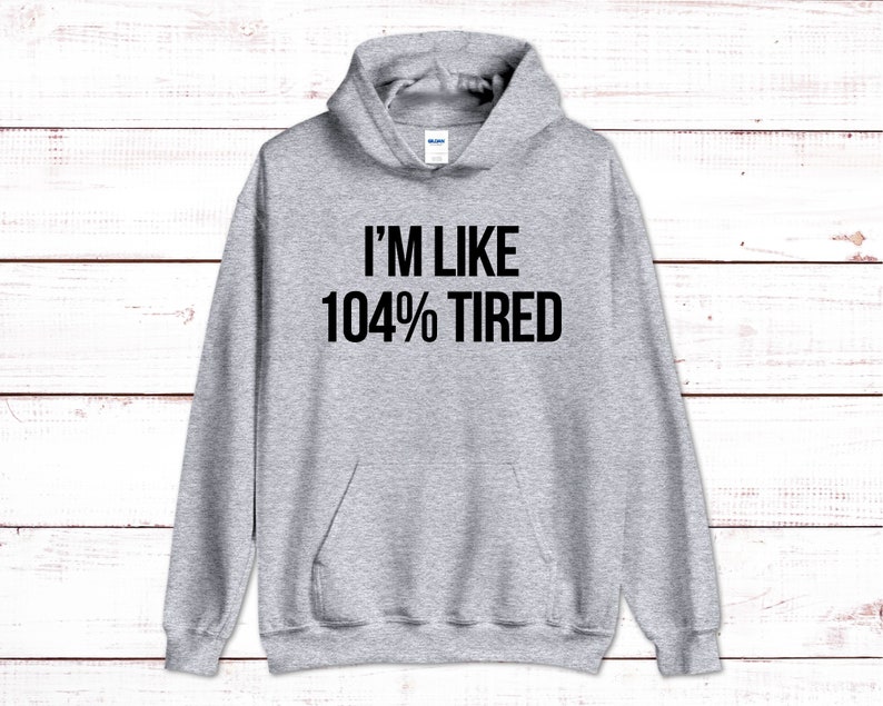 Patch Brodé à Repasser "I'm 104% Tired" - 10x4.8 Cm, Thermocollant, Pour Vêtements, Sacs, Personnalisation - 14