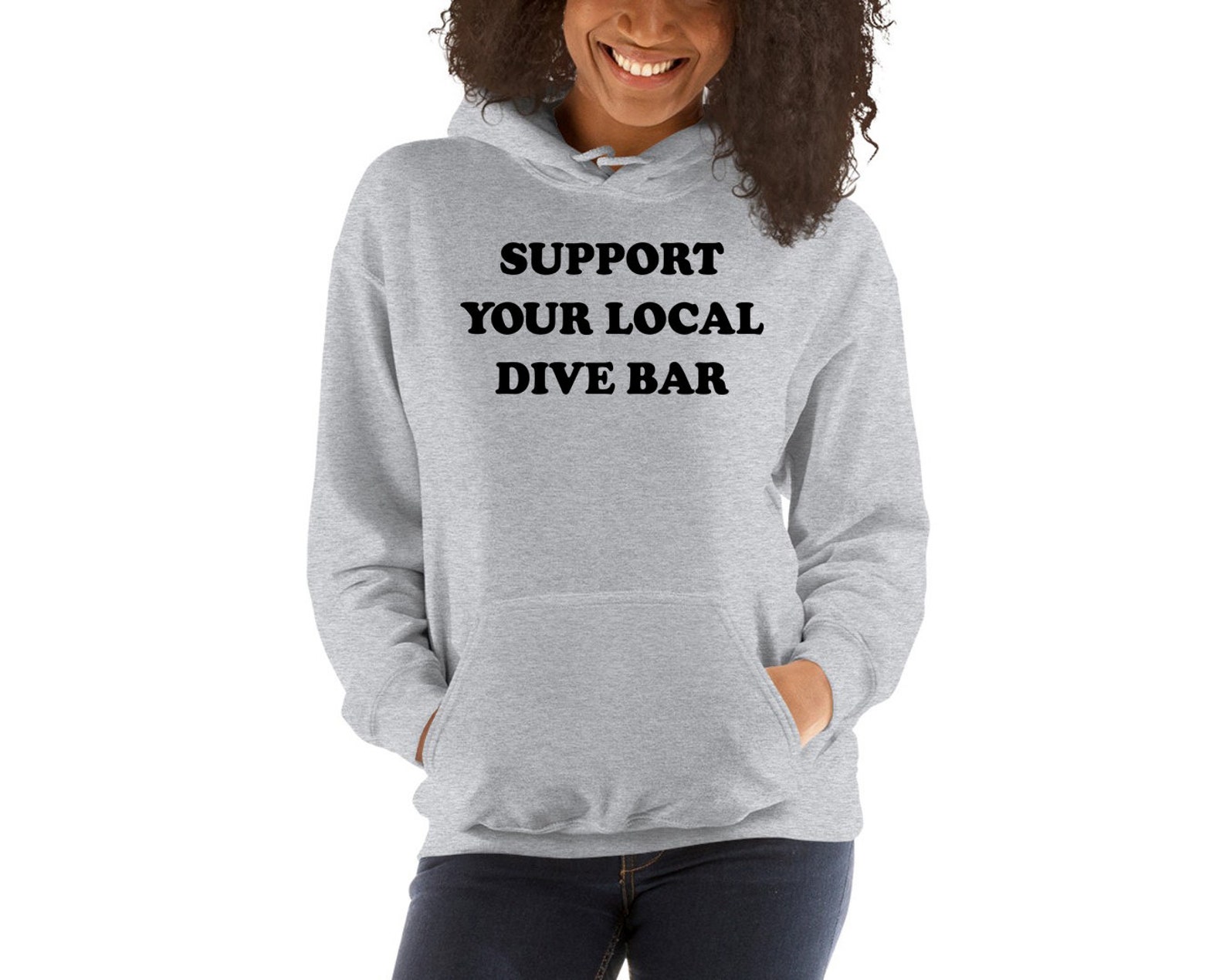 Support your local dive bar tees shirt sayings gifts hipster Etsy