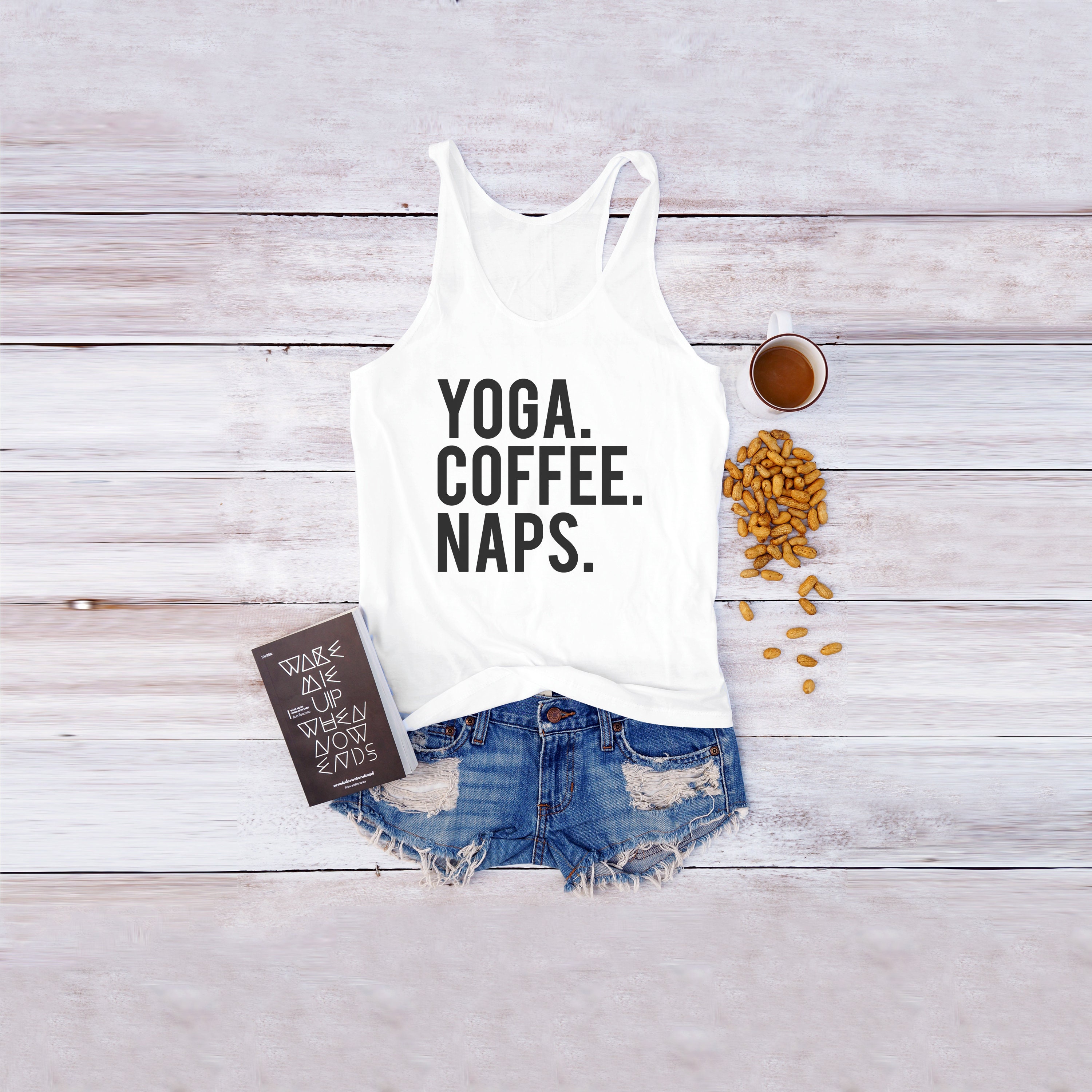 Yoga coffee naps tshirt yoga gifts coffee tees nap t shirt for | Etsy