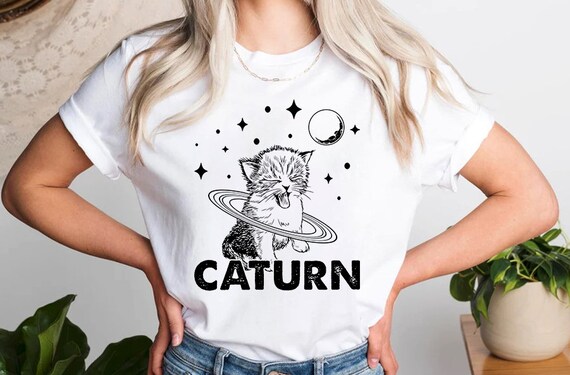 Caturn Shirt Cute Cat Shirt Funny Cat 