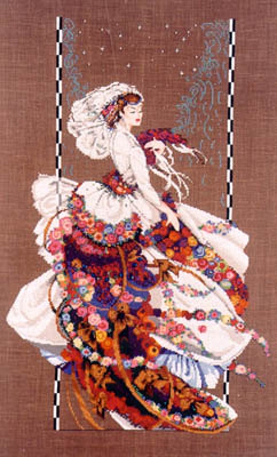 Items Similar To Mirabilia Cross Stitch Chart Blooming Bride MD18 