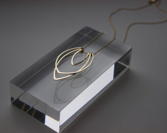 Flame Necklace, Small Version: Available in 14K Gold Fill or Sterling Silver