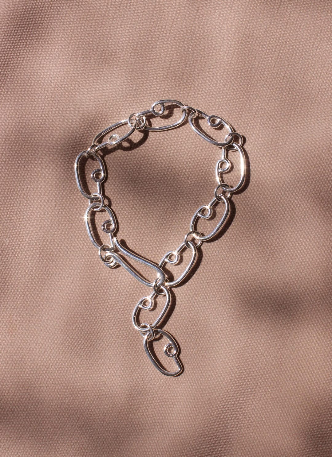 Handmade Abstract Chain Link, “profile”: Available in Bronze or 925 ...