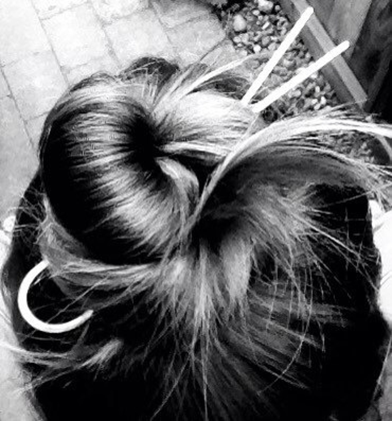 Handmade Brass Hair Pin Bun Holder Hair Fork L.greenwalt Etsy