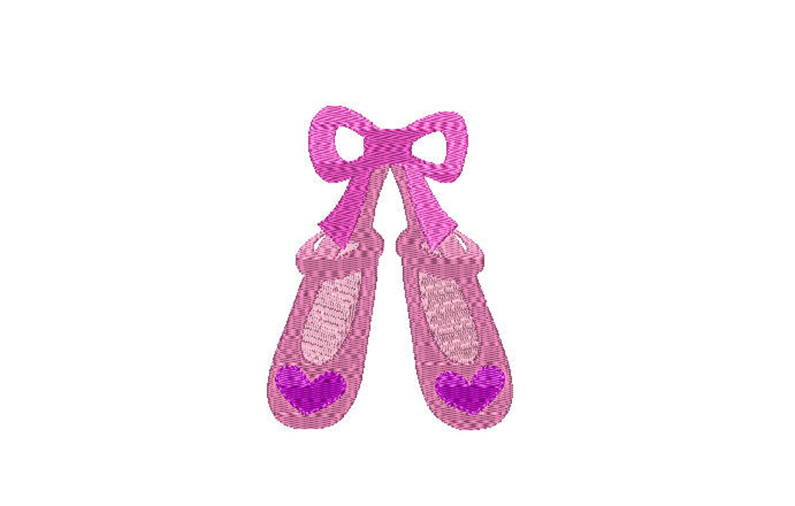 buy3get1 free - machine embroidery ballet slippers filled, ballerina slippers - instant download