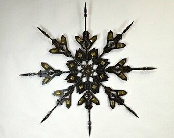 Medieval Metal Snowflake Wall Art