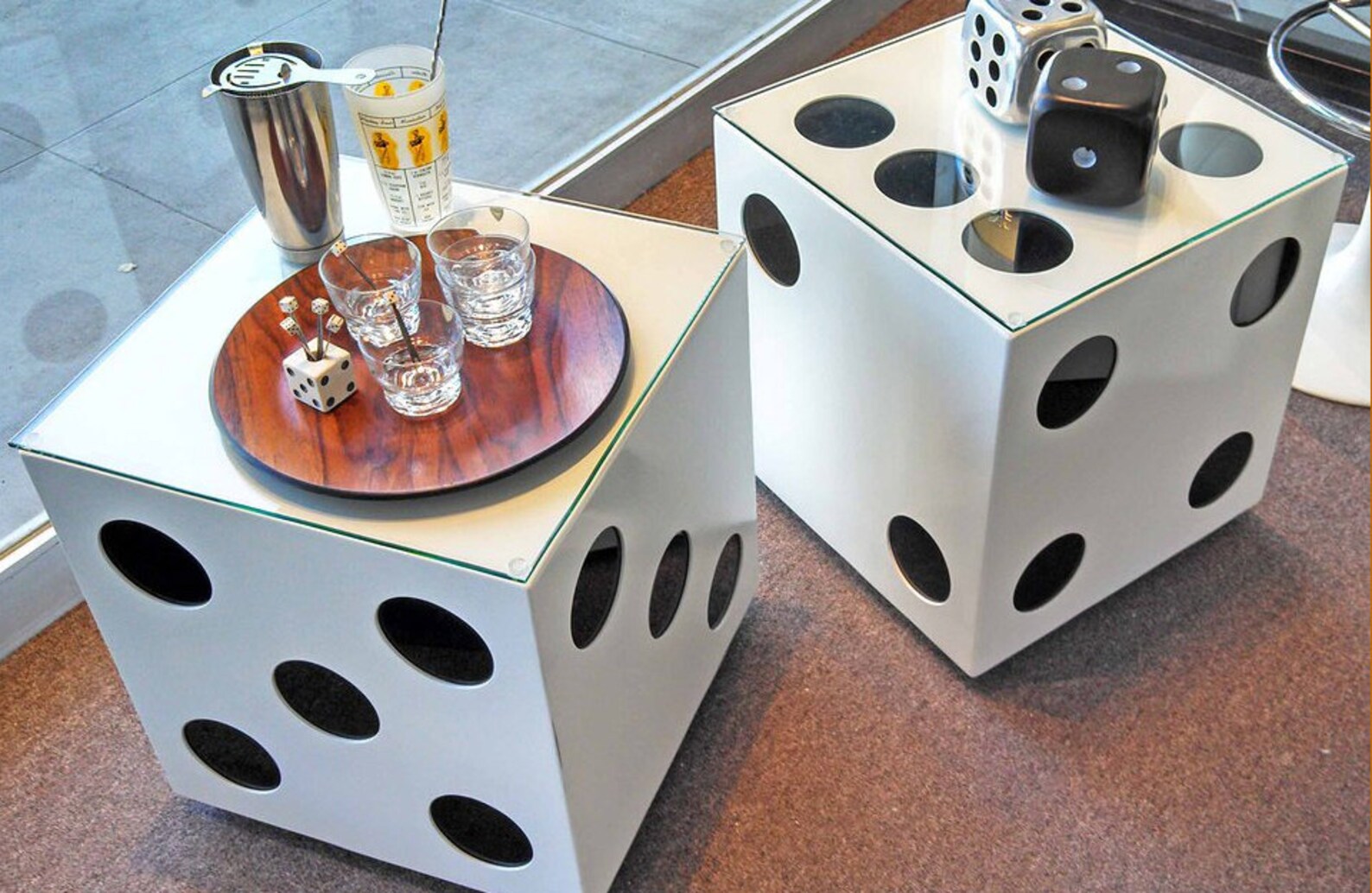 Custom Metal Dice Coffee Table / End Table Etsy