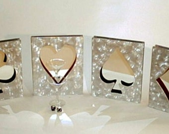 Vegas Card Mirror Frames - Heart, Club, Spade, Diamond