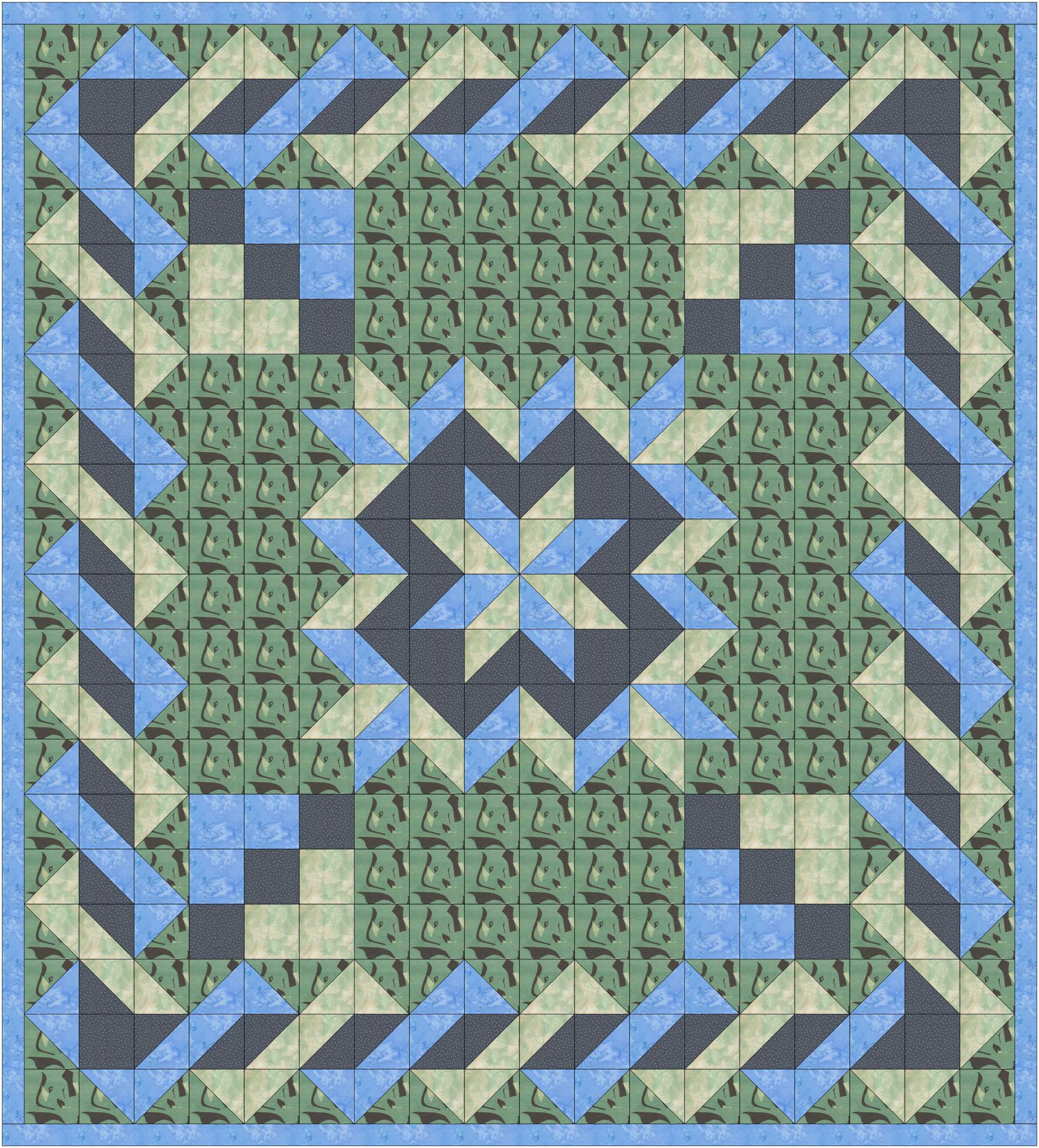 PDF Queen Size Quilt Pattern Etsy