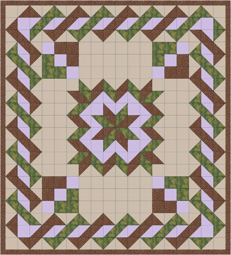 pdf queen size quilt pattern etsy
