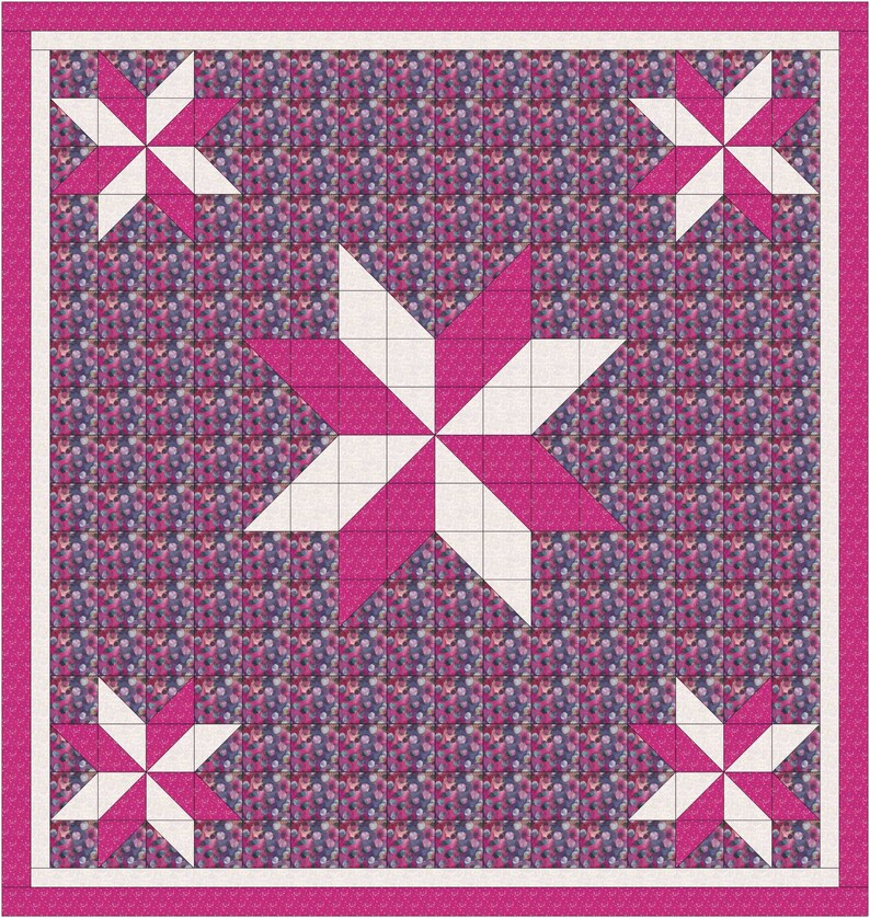 PDF Queen Quilt Pattern - Etsy