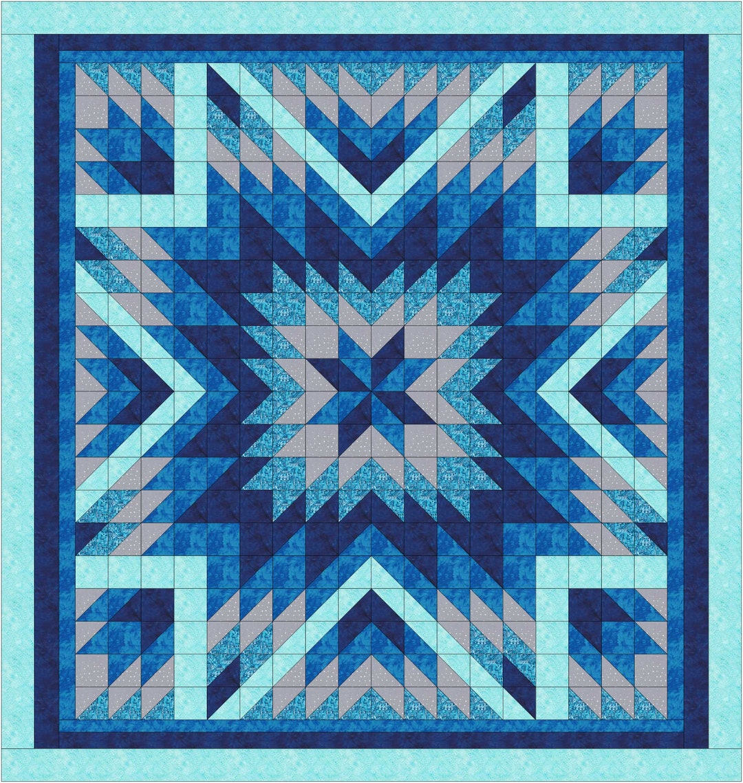 Pdf Pattern Quilting PDF Quilting Pattern - Queen Size - Etsy