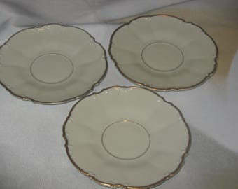 The Hamilton by Hutschenreuther Selb Bavaria 6 1/4 inch Saucers (set of 3)