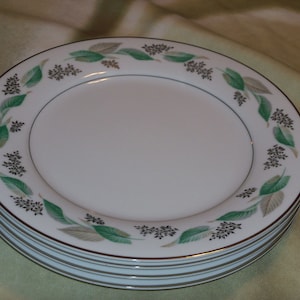 Set of 4 Vintage Noritake Lynwood 6 1/4 inch Bread Plates  1950&#39;s