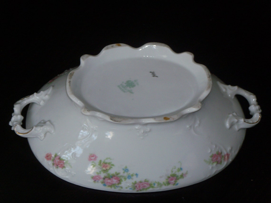 New Habsburg Austria China 11 X 7 Inch Oval Covered Caserole / Etsy