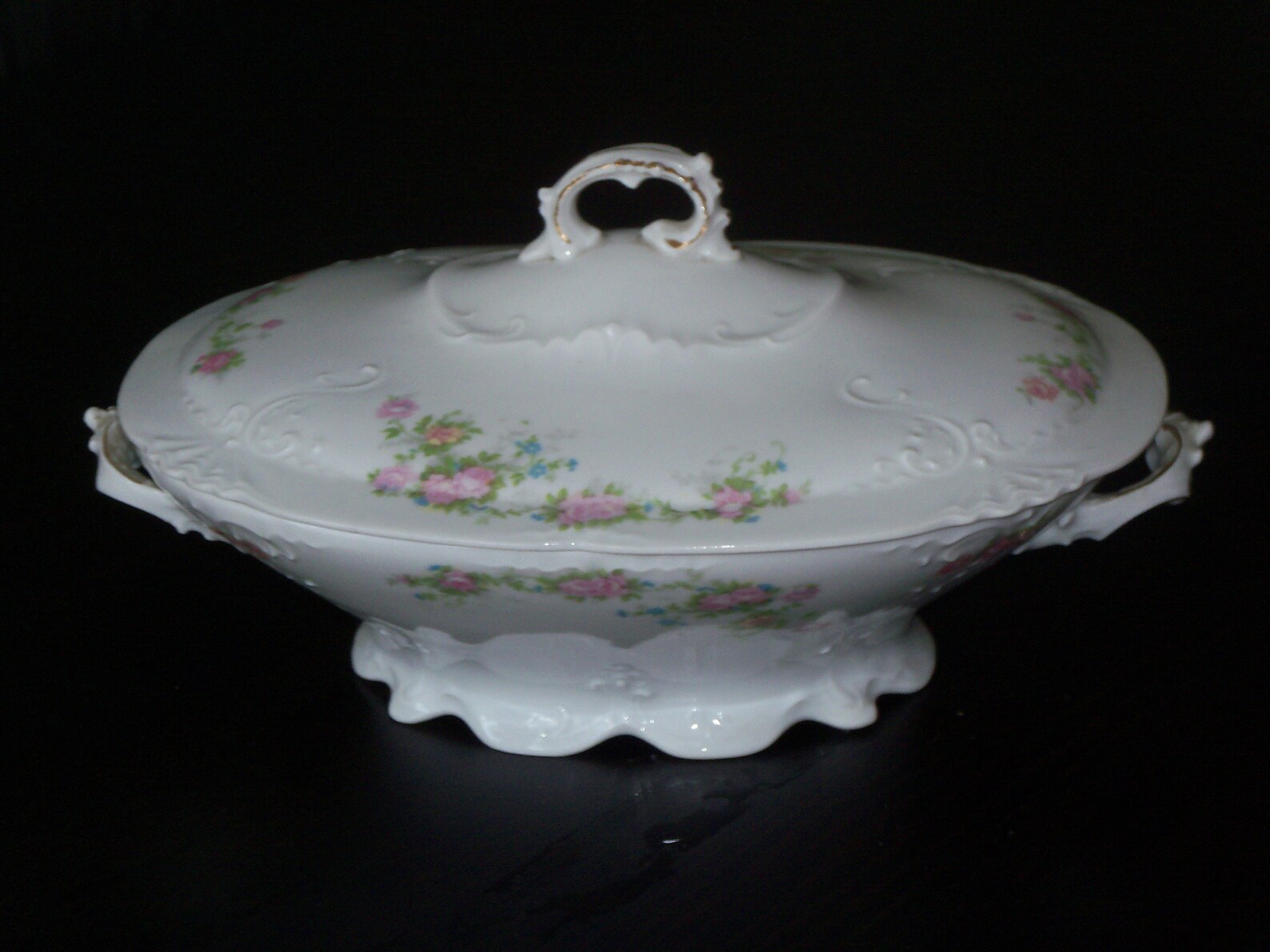 New Habsburg Austria China 11 X 7 Inch Oval Covered Caserole / Etsy