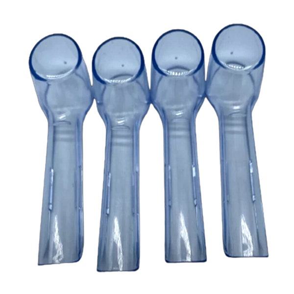 Schutzkappen-Abdeckungen (4 Stück) für Oral B elektrische Zahnbürstenköpfe, Kopfschutzkappen, Reise-Zahnbürstenetuis halten Keime und Staub fern