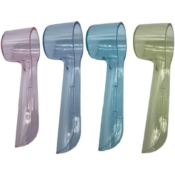 Capuchons de protection pour têtes de brosse à dents électrique Oral B, lot de 4 couleurs