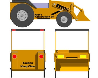 Graphics: Front End Loader (Twin Size Or Crib Size)