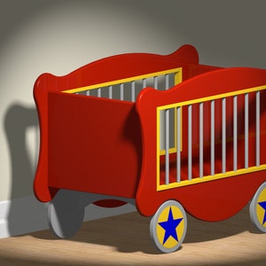 circus wagon toy chest