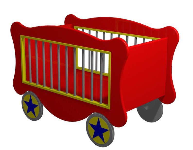 circus wagon toy chest