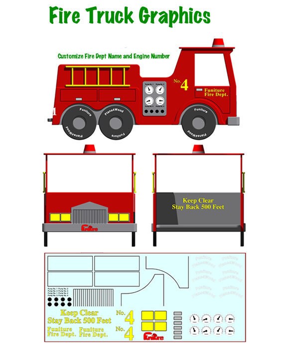 fire truck crib