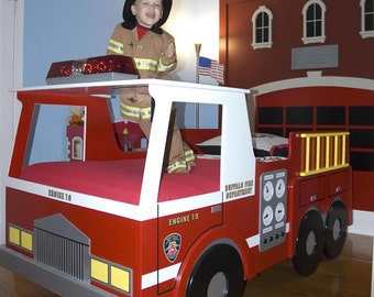 fire truck twin bed frame