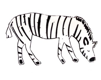 Zebra Iron On Fabric Transfer Applique Patch - 650