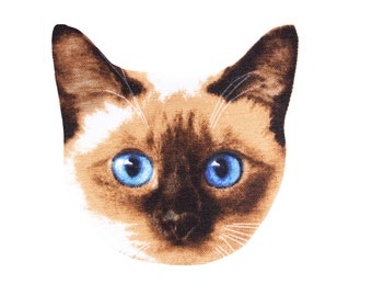 Cat face kitten pet Iron On Fabric Transfer Applique Patch - 2060