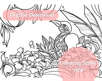 Coloring Sheet / Digital Download / PDF