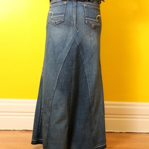 American Eagle Long Distressed Denim Ultra Flare Maxi Skirt - Etsy